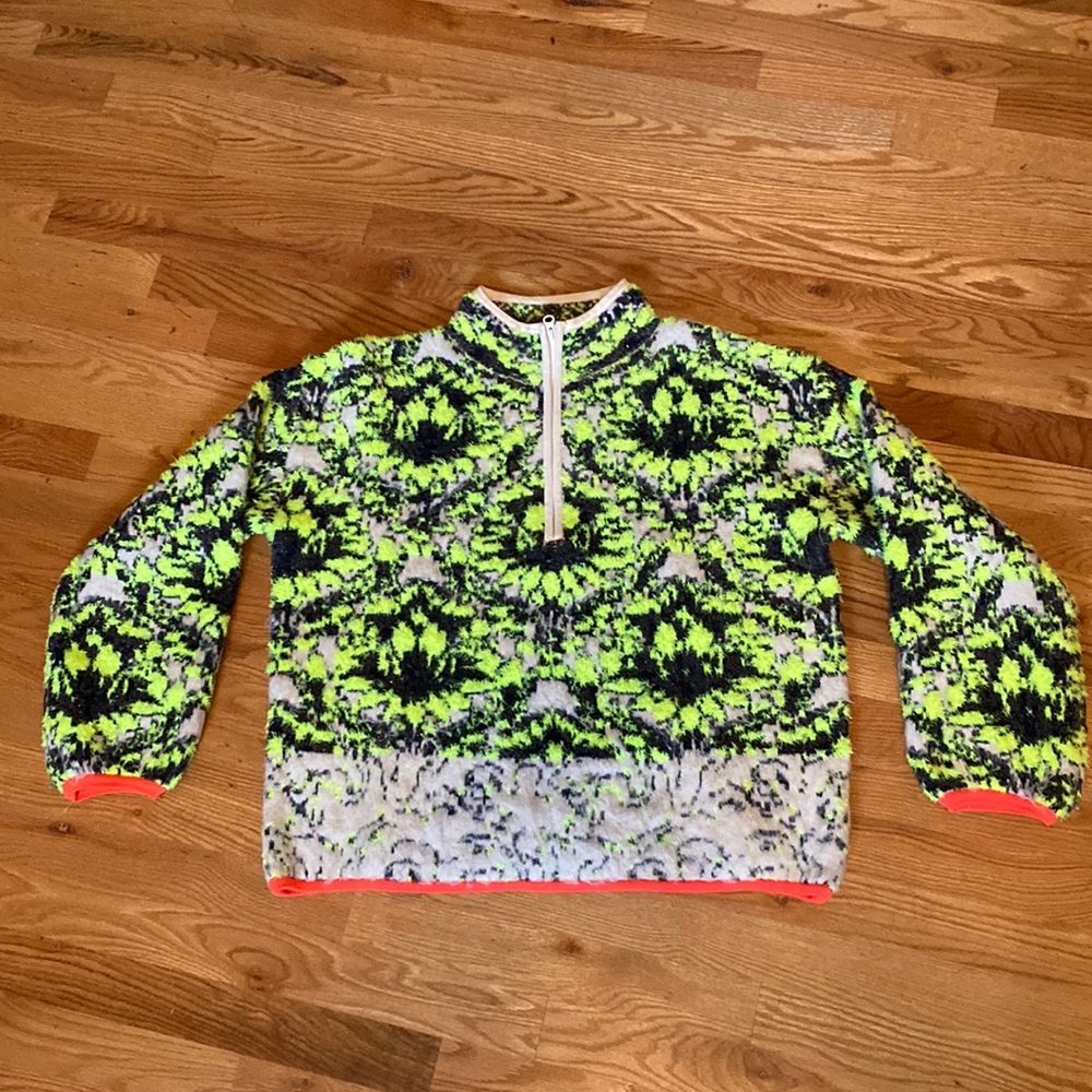 Anthropologie Neon Cozy Sweater